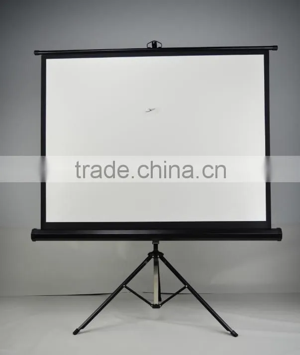 2016 hot selling matt White Tripod Projector Screen by screen manufacturer offer best price
