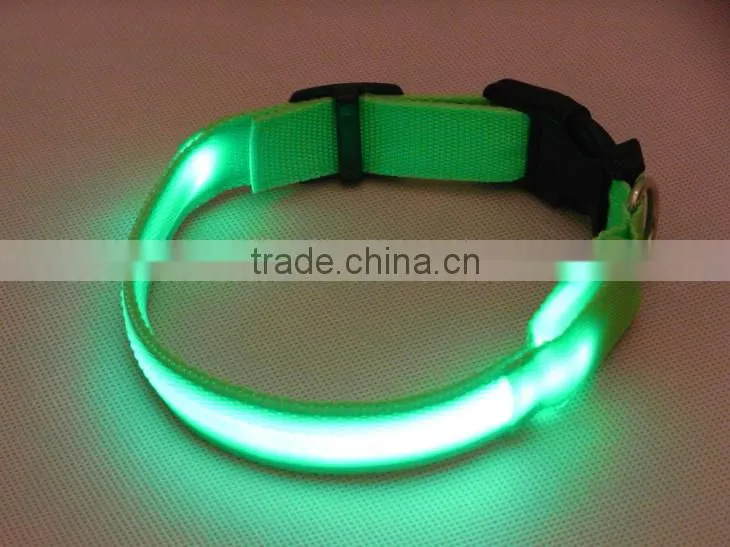 free shipping silicone led dog collar