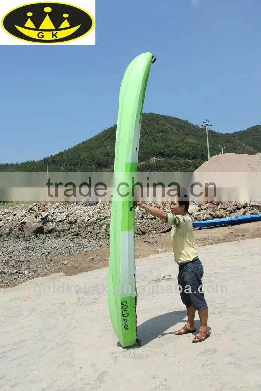 hot selling LLDPE three person sit on top fishing kayak(2adult+1children) double kayak