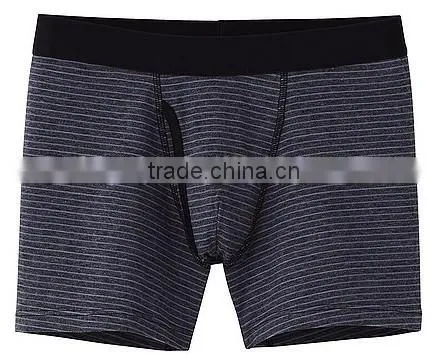 yarn dyed stripes boxer underwear for men