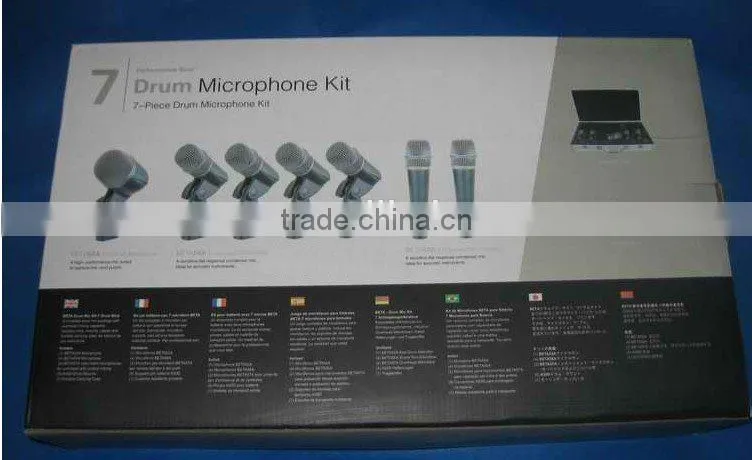 Professional BETA Drum 7XLR Beta52A Beta56A Beta57A