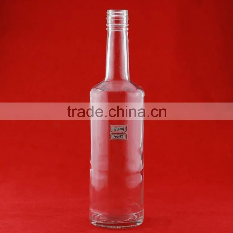 Bulk wholesale frosted alcohol bottles liquor 700ml bottle crok lovely shape bottles
