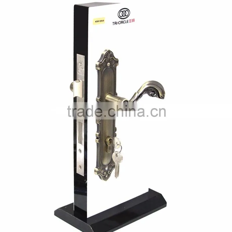 High quality TRI-CIRCLE European style door lock types,European door handle lock,door lock type