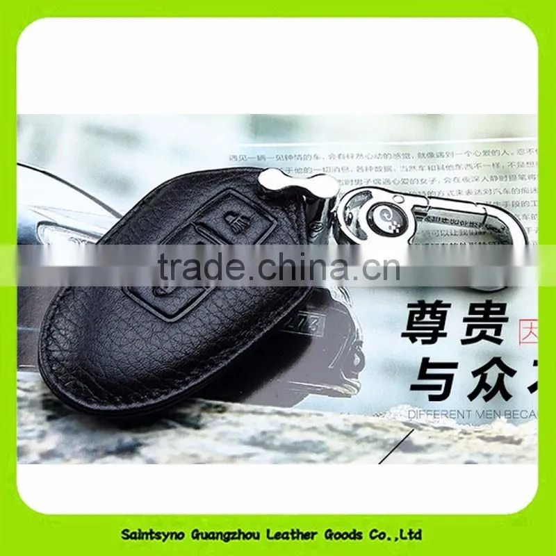 16673 Made in china real leather compact key holder