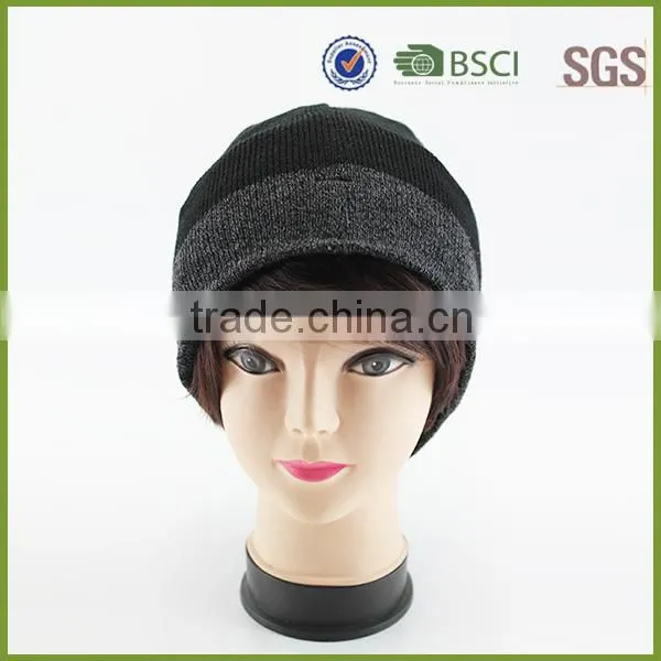 Unisex Adults Knitted Custom Acrylic Beanie