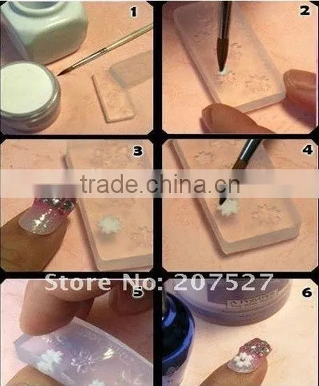 High quality!! silicon gel nail art 3D mold