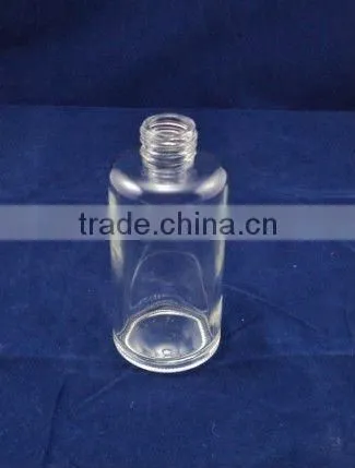 round empty cosmetic packing glass bottle