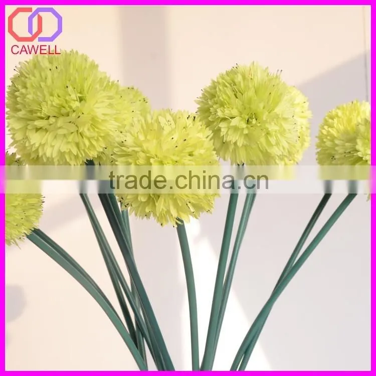 cheap yellow color good quality ball flowers fake flowers