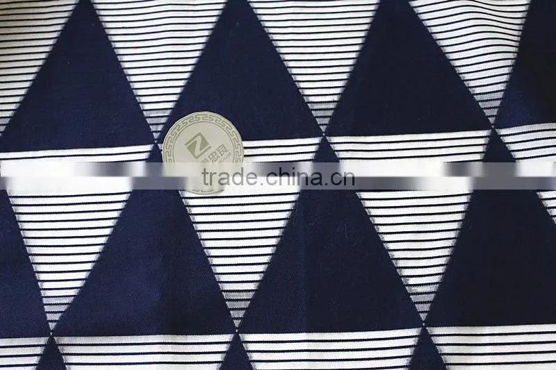 Triangle jacquard organza fabric Geometric figure jacquard fabric with cotton
