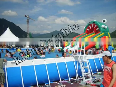 2015 hot sale summer swimming above ground pvc frame pool