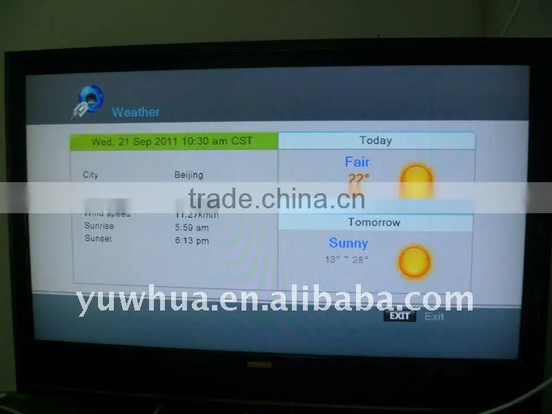 satellite tv receiver Sclass S2000(ali3606) with beautiful VFD DVB