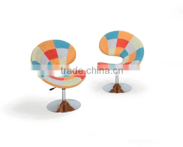patchwork half circle chair