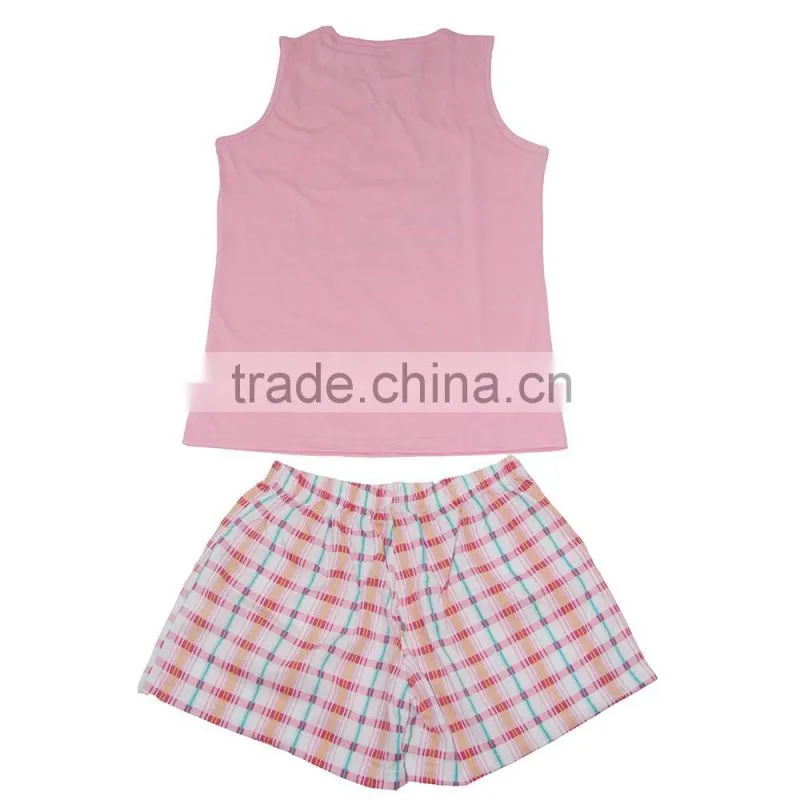 Kevince Ladies jersey short homewear pyjamas knitting woman clothing nightwear sleepwear MOQ2000sets