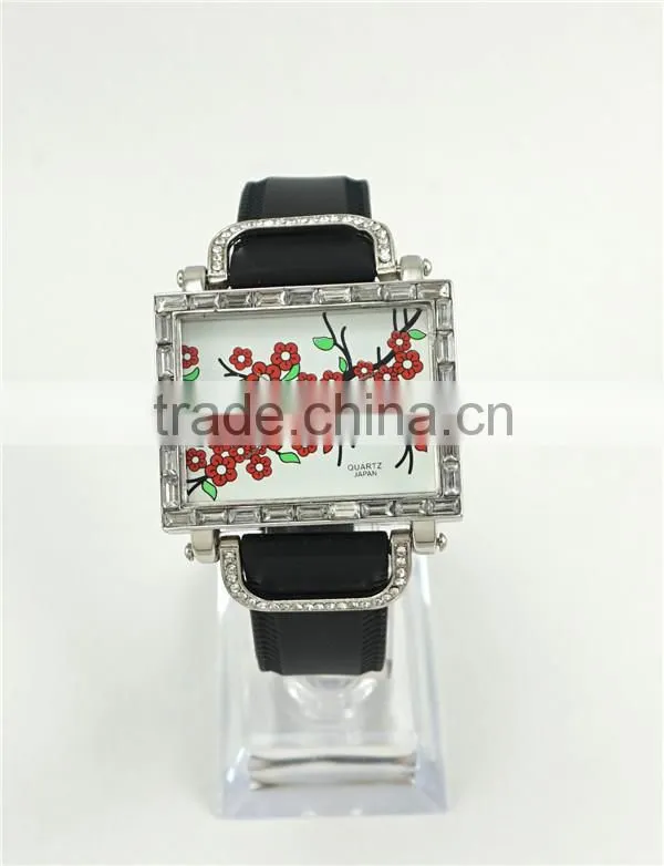 New Style Ladies Silicone Wristwatch square cse muticolors unisex watches