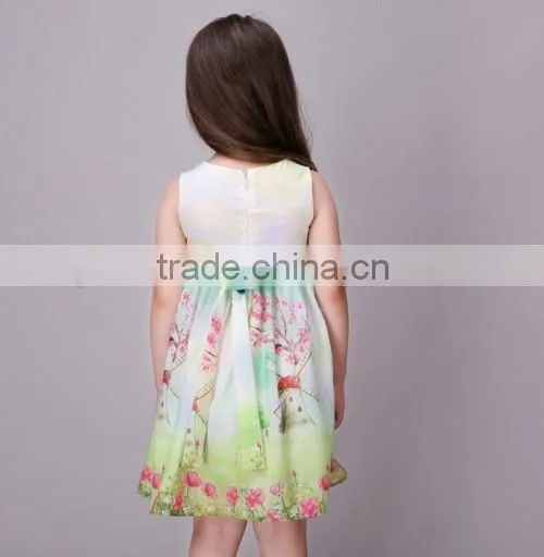 2016 new arrived flower girl kids fashion dresses sweet cute baby kids clothes girls dresses