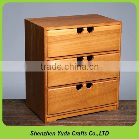 High quality wooden drawer stand for storage MDF makeup organizer