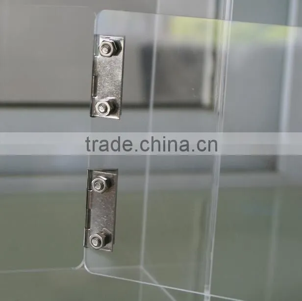 custom acrylic donation box with lock