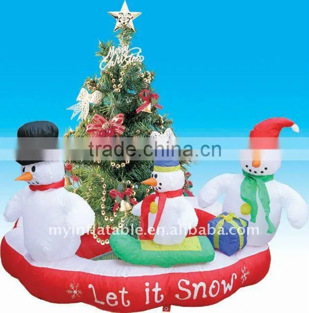 Inflatable Christmas snowman
