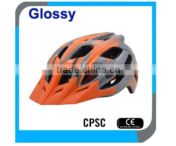 in-mold adult CE CPSC mountain bicycle safety helmets, bike security helmets, MTB cycling helmets