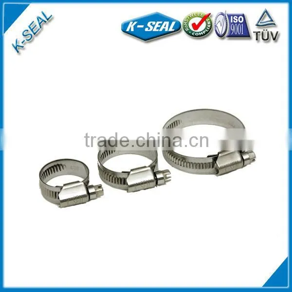 zinc-plated non-perforated hose clamp