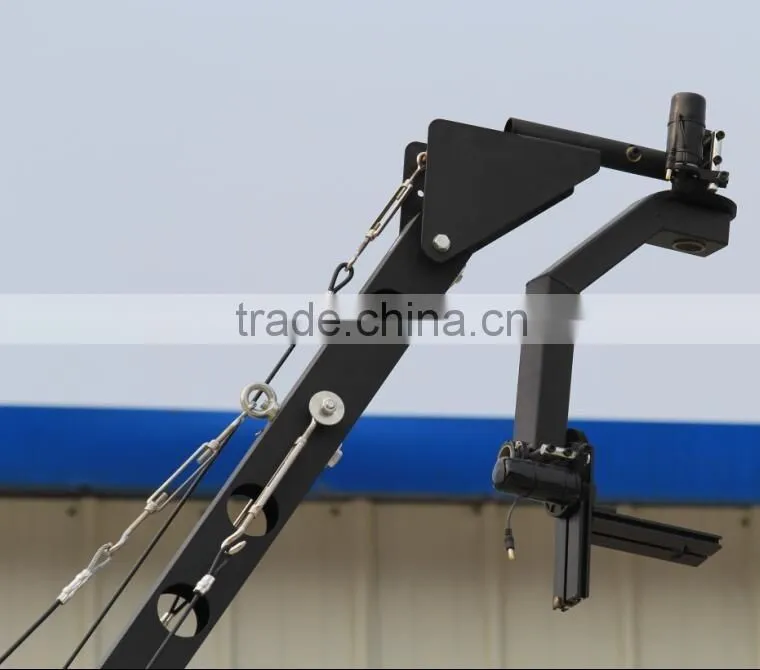 Factory supply jimmy jib video camera octagonal crane 6m(20ft) with pan tilt motorized head