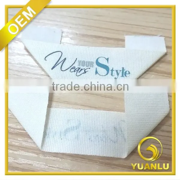 wholesale cheap clothing printed silkscreen label
