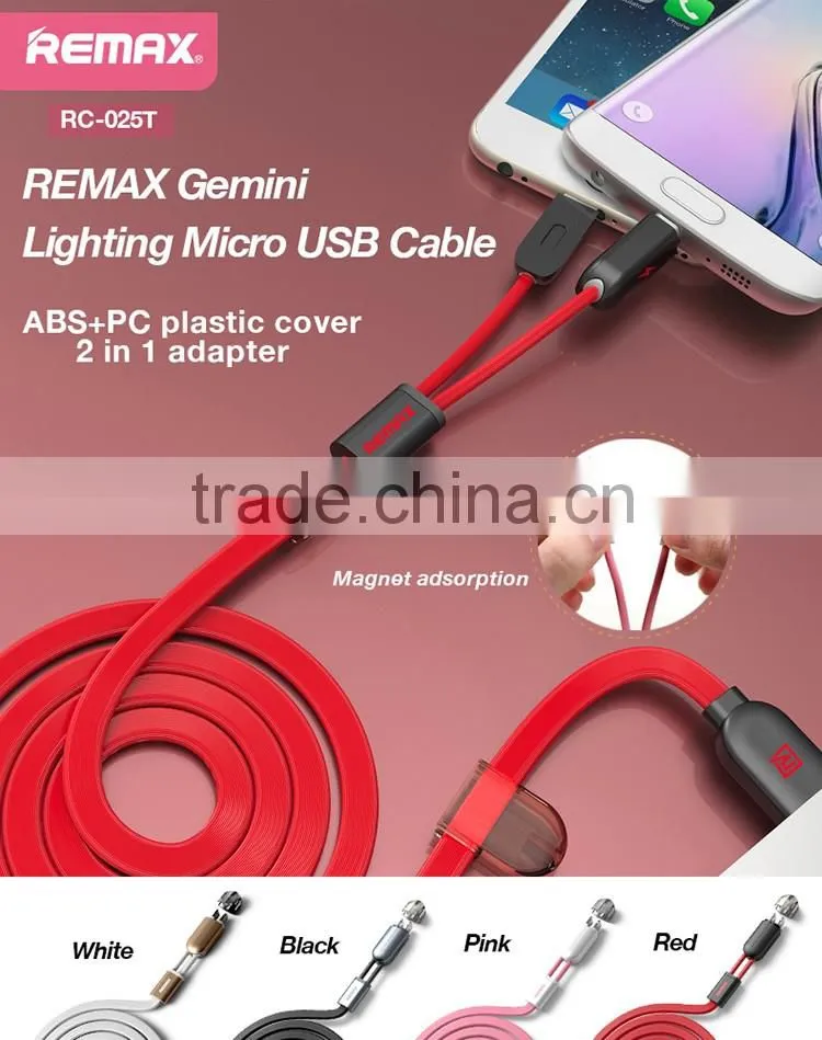 REMAX Gemini 2 in 1 magnetic micro usb cable