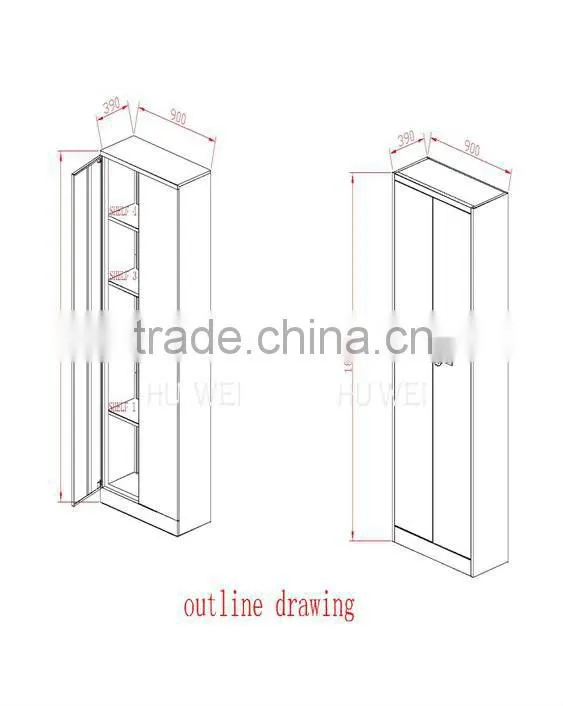2013 Huwei new design Electronic Tamper cheap file cabinets