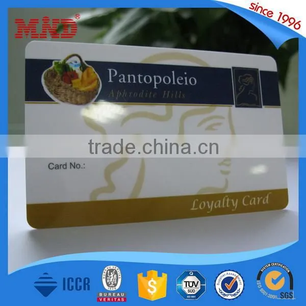 MDP326 Low Cost PVC Plastic HF MF Classic 1K RFID Card, Business ID Card