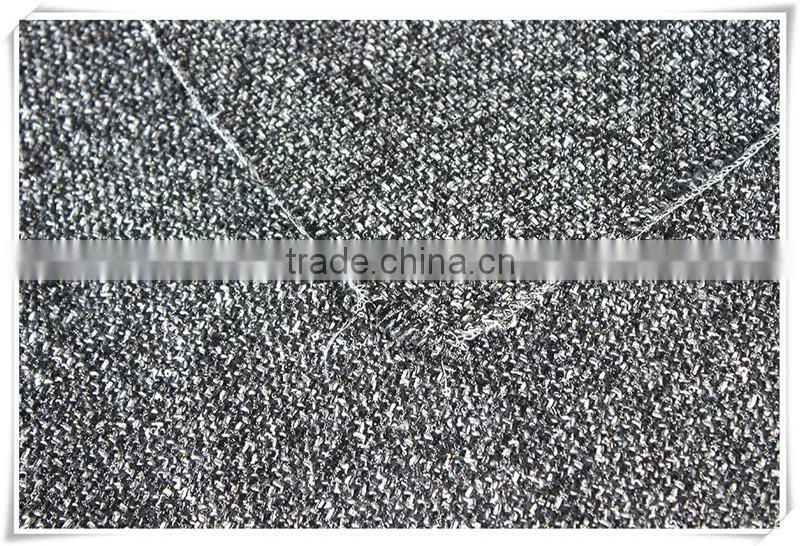 Wholesale Gold Metallic woven jacquard wool fabric, woven dress fabric for Girls