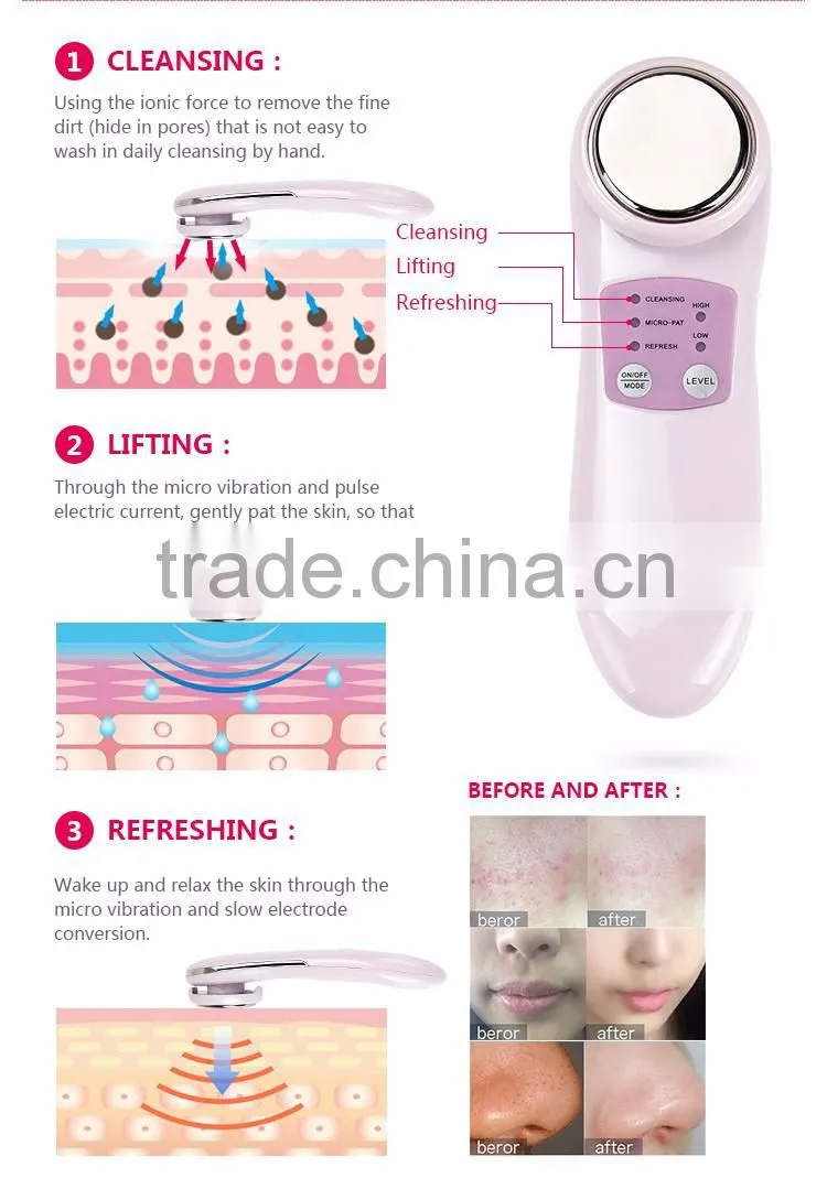 Battery operated Electric facial deeply clean skin machine