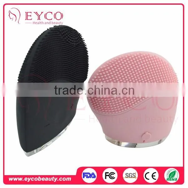 Aaa Battery Silicone Abs Deep Pore Portable Deep Facial Brush Pads For Cleansing