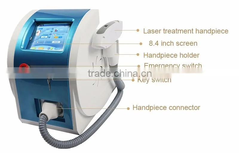 Newest design beauty equipment Q-switched ND YAG laser eyeliner washing tattoo removal laser