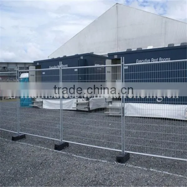 Frame finished temporary fencing with signage
