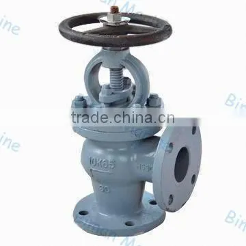 Marine Cast Iron Angle Globe Valve Dimensions