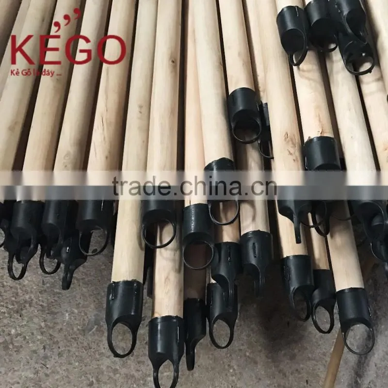 Dry natural broom handle wood factory in Vietnam