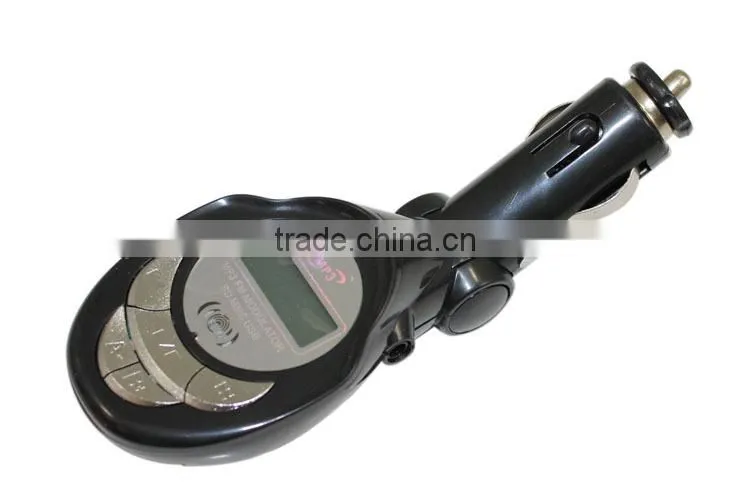 Car MP3 player Modulator FM Transmitter with USB SD MMC Slot