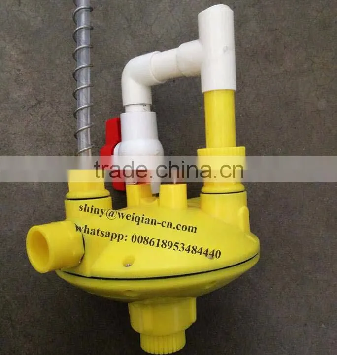 plastic water pressure regulator in poultry drinker system