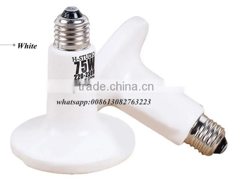 Ceramic Heat Emitter 220-230V Heating Lamp White For Heating/Chicken coops/Brooding/Grow Heater Light Bulbs