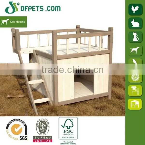 Cheap Price Wooden Dog Kennel With Ladder