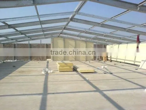 Professional design light steel structure wide span steel structure house