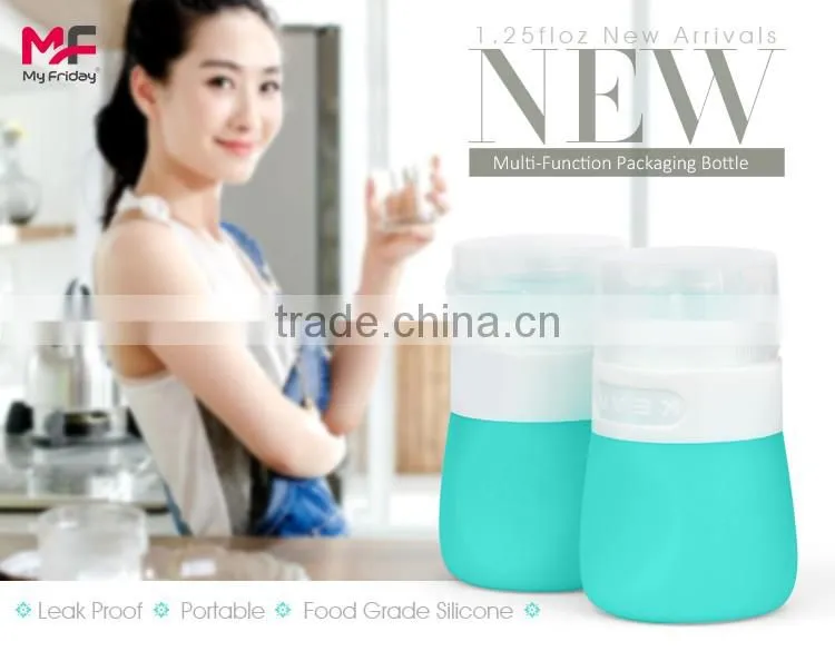 Safe food grade silicone salad bottle