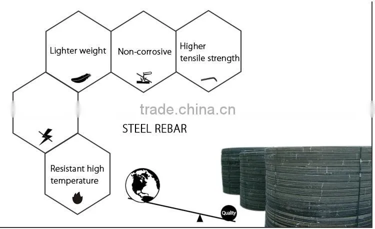 Magnetic Transparency basalt rebar for precast concrete