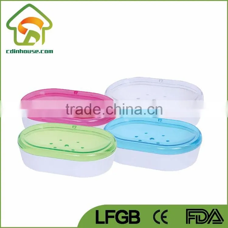 Keep Soap Dry Soap Dish Holder Case with Drain Hole