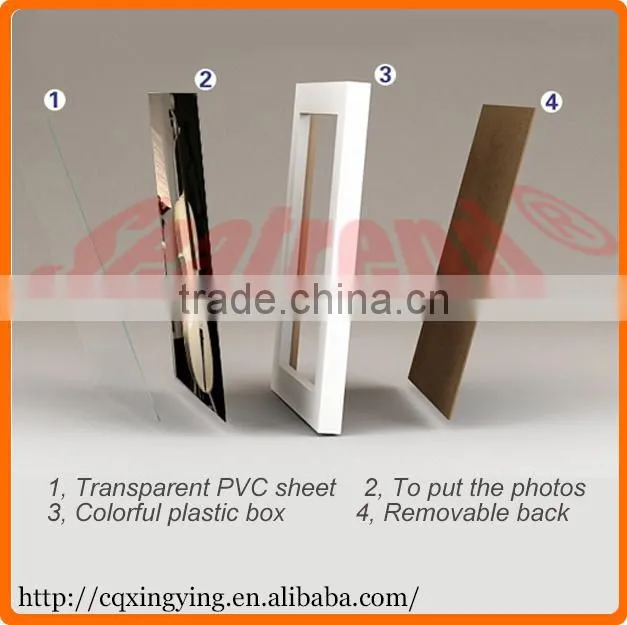 Made in China Wedding Invitation Curved Apple shape Acrylic Photo Frame