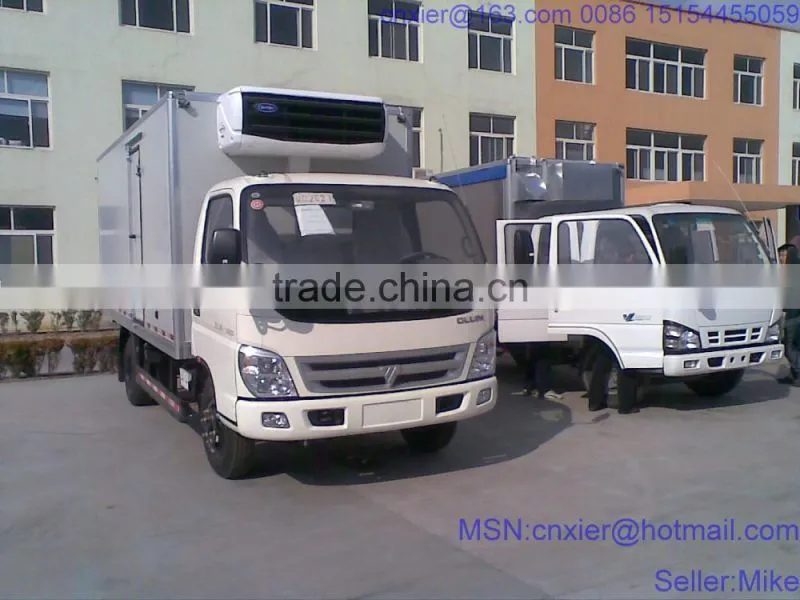 mini van truck/mini freezer box truck/refrigerator car refrigerated truck body/fiberglass truck panel truck body