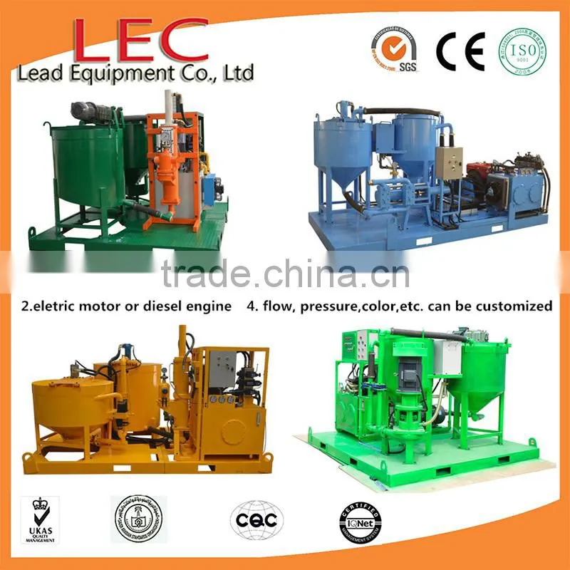 10LPM CE low pressure hand operated jet grouting machine