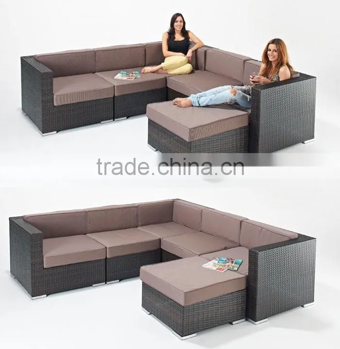 Garden furniture rattan stool 3 seat sofa