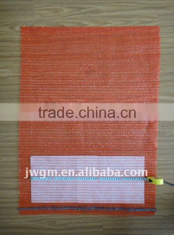 50x80cm red PE raschel mesh bag