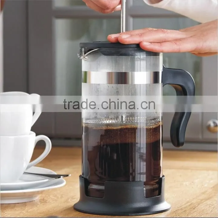 Coffee maker coffee plunger french press coffee with plastic frame